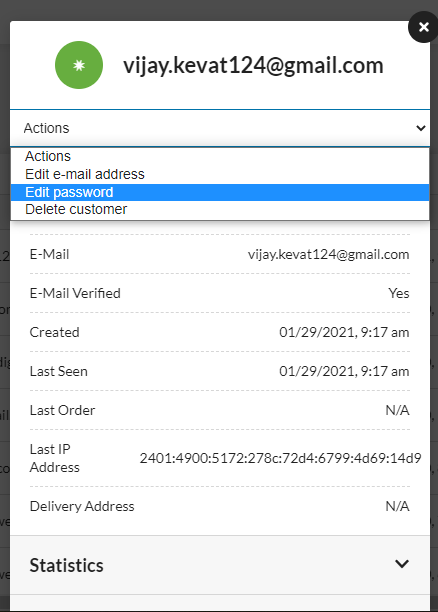 Edit Password