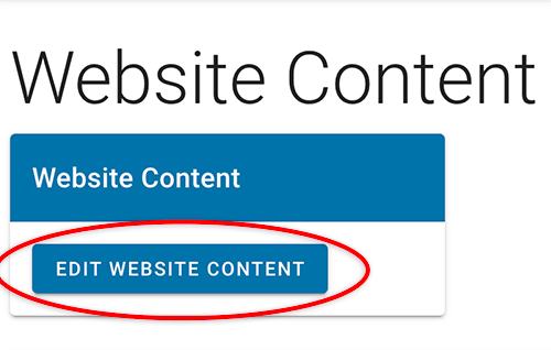 Edit Website Content